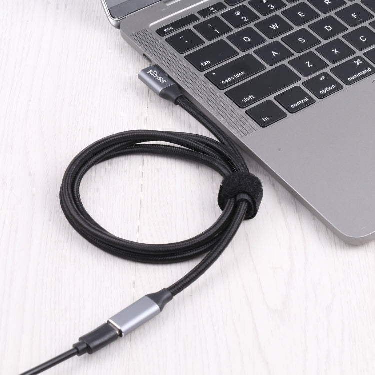 Elbow USB-C / Type-C Male to USB-C / Type-C Female Transmission Data Cable, Cable Length:1m by buy2fix