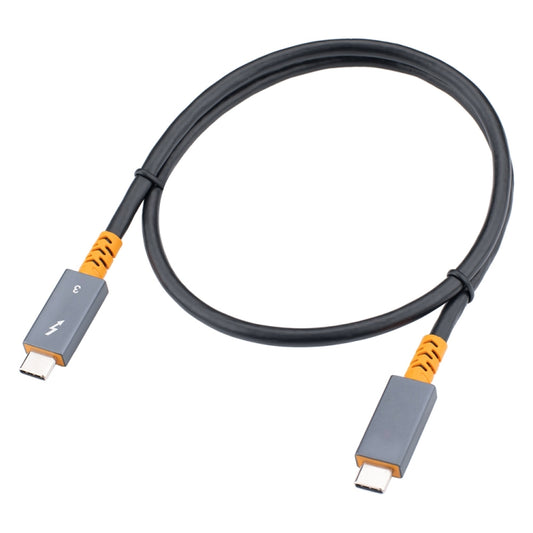 9046 100W USB-C / Type-C Male to USB-C / Type-C Male Two-color Data Cable 4K Audio Video Cable for Thunderbolt 3, Cable Length:1m by buy2fix