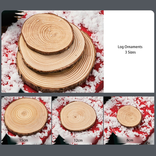 3 in 1 Creative Crude Log Pile Christmas Theme Shooting Props DIY Decorative Ornaments Background Photo Photography Props(Log Ornaments) by buy2fix