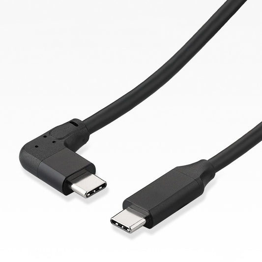 60W 3A USB-C / Type-C Male to USB-C / Type-C Elbow PD Fast Charging Magic Belt Cable, Cable Length:0.5m by buy2fix