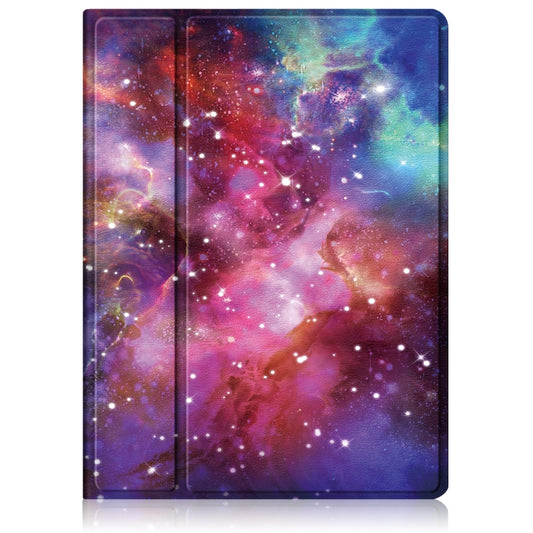 For iPad mini 2024 / mini 6 Painted Pattern Voltage Horizontal Flip PU Leather Tablet Case with Rotating Holder & Pen Slot & Sleep / Wake-up Function(Milky Way) by buy2fix