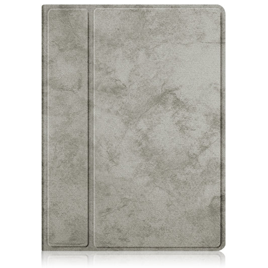 For iPad mini 2024 / mini 6 Solid Color Voltage Horizontal Flip PU Leather Tablet Case with Rotating Holder & Pen Slot & Sleep / Wake-up Function(Grey) by buy2fix