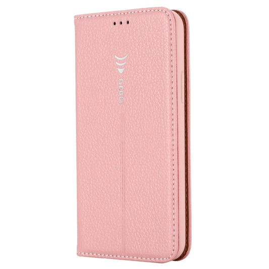 For iPhone 11 GEBEI PU+TPU Horizontal Flip Protective Case with Holder & Card Slots(Rose Gold) by GEBEI