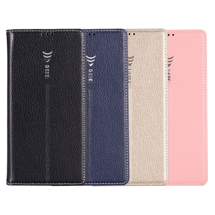 For Galaxy Note 10+ GEBEI PU+TPU Horizontal Flip Protective Case with Holder & Card Slots(Black) by GEBEI