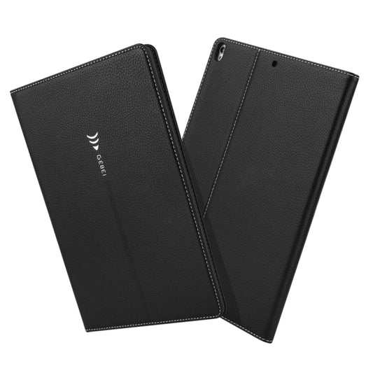 For iPad Pro 10.5 inch GEBEI PU+TPU Horizontal Flip Protective Case with Holder & Card Slots(Black) - iPad Pro 10.5 inch Cases by GEBEI | Online Shopping UK | buy2fix