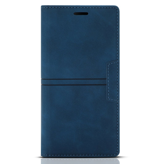 For iPhone 12 Pro Max Dream Magnetic Suction Business Horizontal Flip PU Leather Case with Holder & Card Slot & Wallet(Blue) by buy2fix