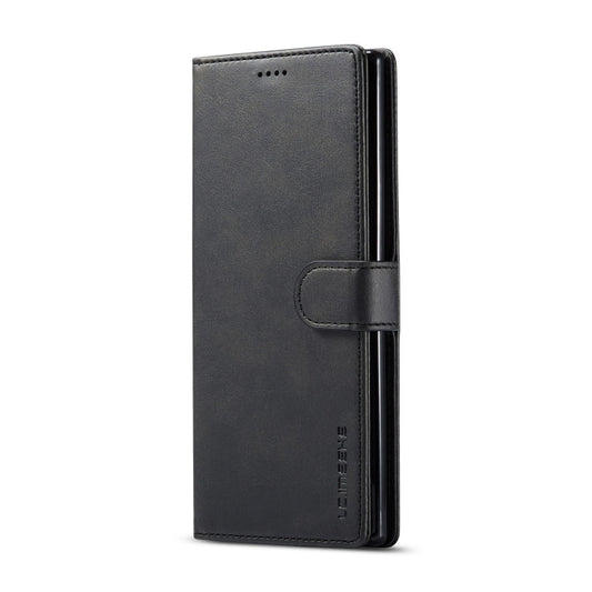 For Galaxy Note 10 Plus LC.IMEEKE Calf Texture Horizontal Flip Leather Case, with Holder & Card Slots & Wallet(Black) by LC.IMEEKE
