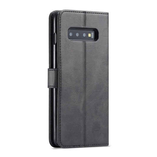 For Galaxy S10 LC.IMEEKE Calf Texture Horizontal Flip Leather Case, with Holder & Card Slots & Wallet(Black) by LC.IMEEKE