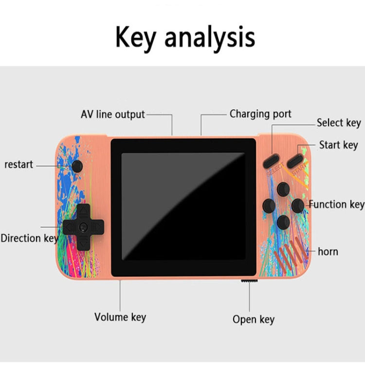 G3 Macaron 3.5 inch Screen Handheld Game Console for Dual Players Built-in 800 Games(Grey) by buy2fix