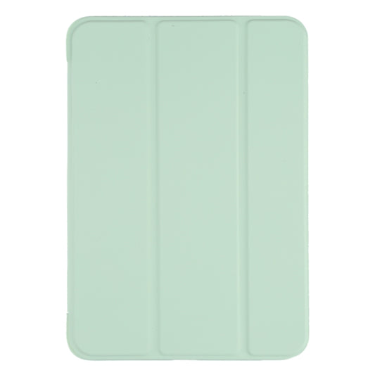 For iPad mini 2024 / mini 6 GEBEI Shockproof Horizontal Flip Tablet Case with Three-folding Holder(Mint Green) by GEBEI