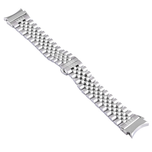 For Samsung Galaxy Watch4 40mm/44mm Five-bead Stainless Steel Watch Band(Silver) by buy2fix