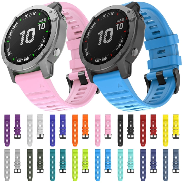 For Garmin Fenix 6 22mm Silicone Smart Watch Watch Band(Blue Green) by buy2fix