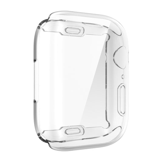 Shockproof TPU All-inclusive Electroplate Protective Case For Apple Watch Series 9 / 8 / 7 41mm(Transparent) by buy2fix