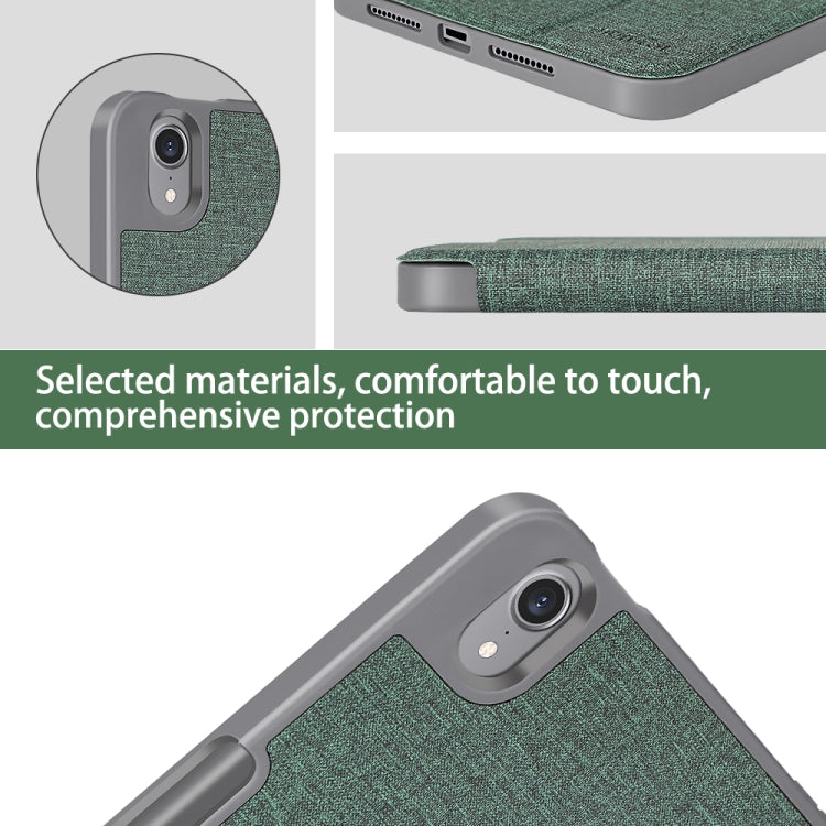 For iPad mini 6 / mini 2024 Mutural Multi-fold Smart Leather Tablet Case(Blue) by Mutural