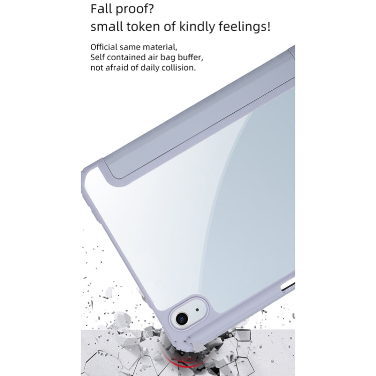 For iPad mini 6 / mini 2024 Mutural Pinyue Series Horizontal Flip Tablet Case with Holder & Pen Slot & Sleep / Wake-up Function(Purple) by Mutural