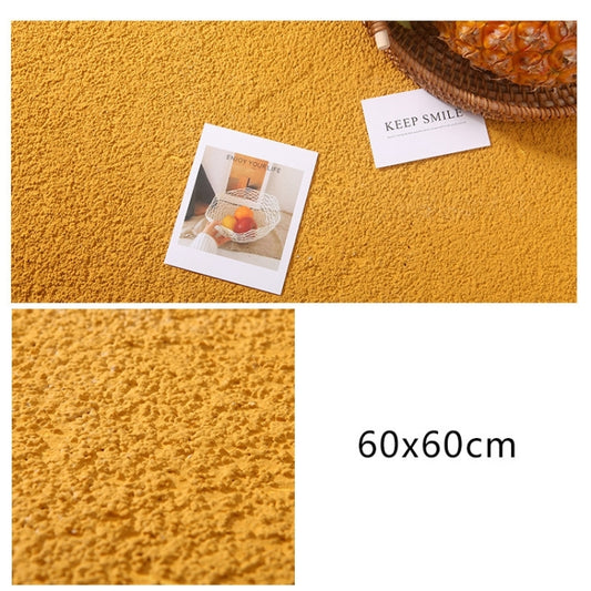 60 x 60cm PVC Backdrop Board Coarse Sand Texture Cement Photography Backdrop Board(Orange Yellow) by buy2fix