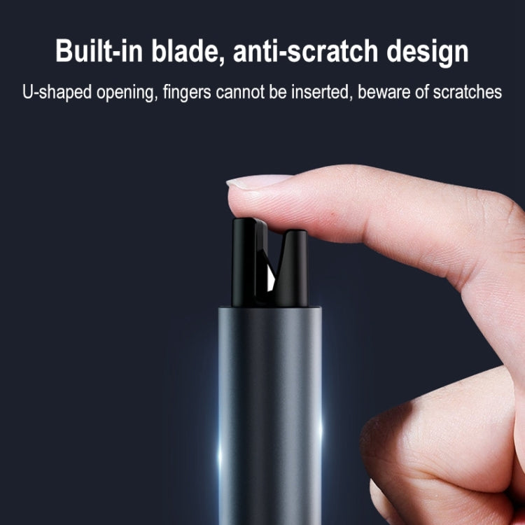 Multifunctional Vehicle Mounted Safety Hammer Car Window Breaker(Navy Cyan) by buy2fix