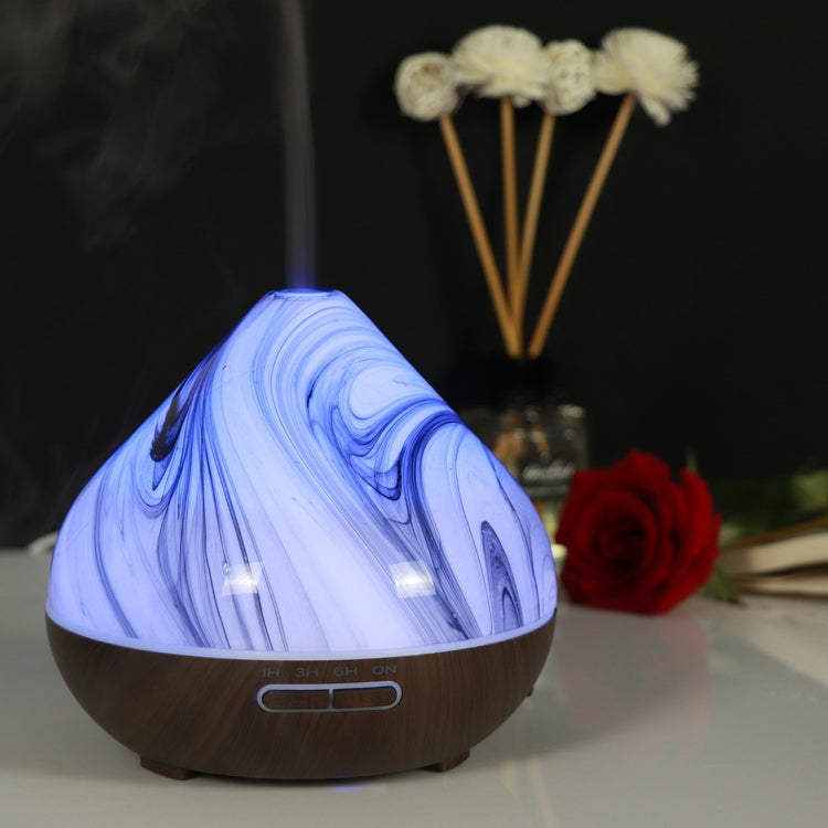 400ml Volcano Shape Humidifier Glass Aromatherapy Machine Automatic Alcohol Sprayer, Plug Specification:AU Plug(Coffee) by buy2fix