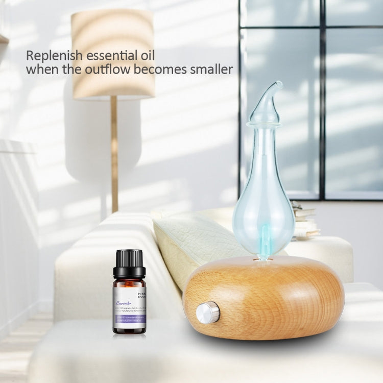 Wood Essential Oil Diffuser Aromatherapy Machine Automatic Alcohol Sprayer, Plug Specification:UK Plug(Light Brown) by buy2fix