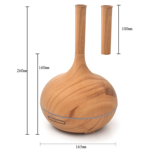 Creative Fragrance Machine Pointed Mouth Humidifier Automatic Alcohol Sprayer with Colorful LED Light, Plug Specification:AU Plug(Light Brown) by buy2fix