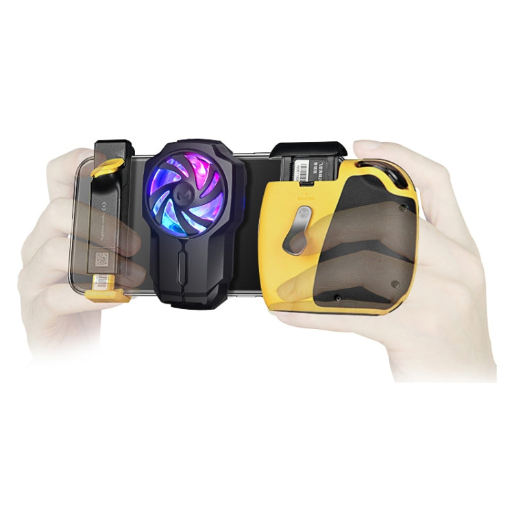 MeMo FL05 Fan Mobile Phone Radiator with Colorful Lights(Black) by buy2fix