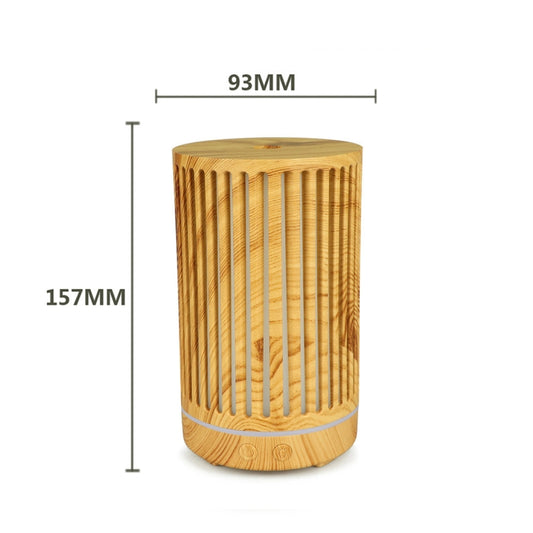 200ml Hollow-out Forest Pattern Wooden Essential Oil Aromatherapy Machine Ultrasonic Humidifier Automatic Alcohol Sprayer, Plug Specification:US Plug(Light Brown-2) by buy2fix