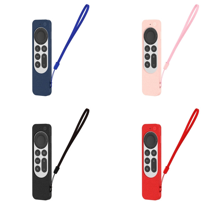 Silicone Protective Case Cover For Apple TV 4K 4th Siri Remote Controller(Black) by buy2fix