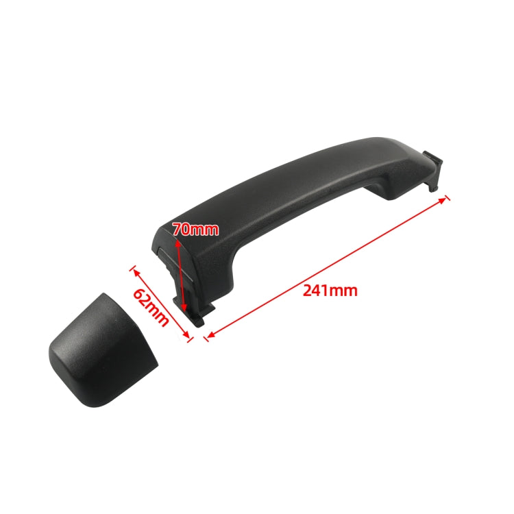 A6752-02 Car Frosted Outside Door Handle 69210-0C010 without Hole for Toyota Tundra 2007-2020 by buy2fix