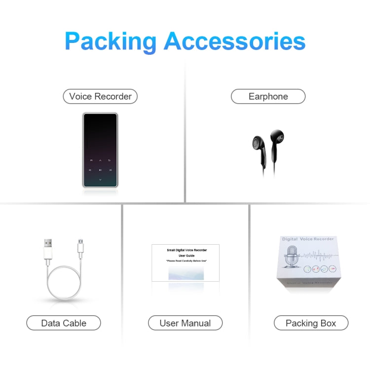 M12 Multifunctional Portable Bluetooth Player, Capacity:32GB(Silver) by buy2fix