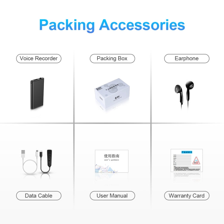 Q1 Intelligent HD Noise Reduction Voice Control Recorder, Capacity:8GB(Black) by buy2fix