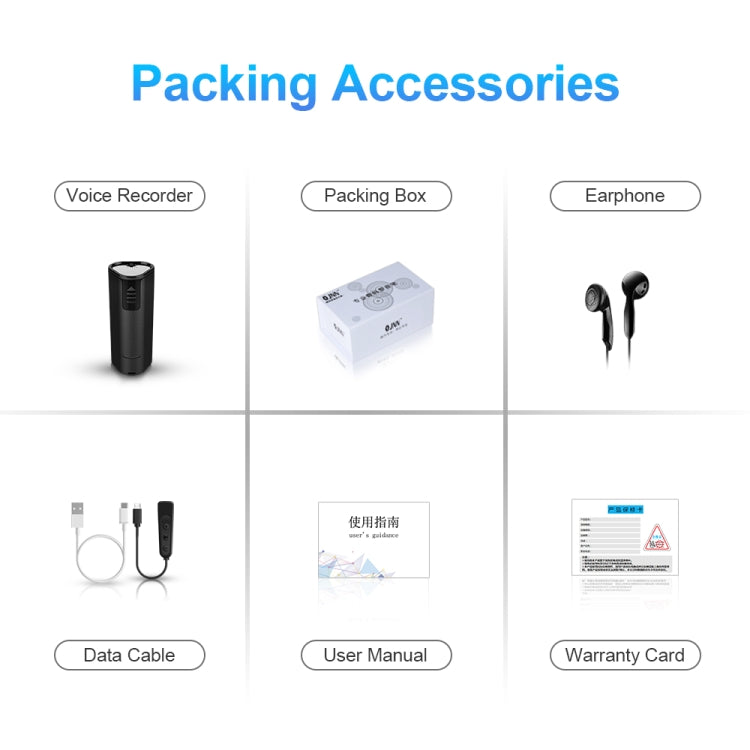 Q51 Intelligent HD Noise Reduction Remote Voice Control Recorder, Capacity:4GB(Black) by buy2fix