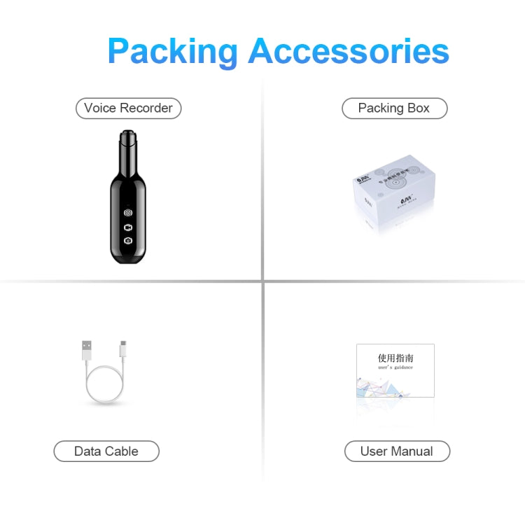 D3 AI Smart High-definition Noise Reduction Voice Recorder, Capacity:4GB(Black) by buy2fix