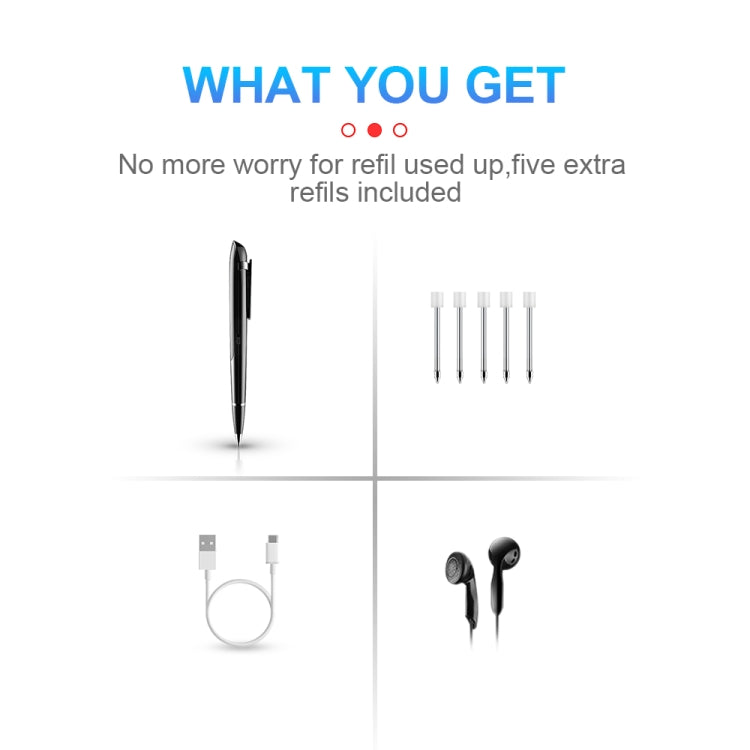 Q9 AI Intelligent High-definition Noise Reduction Conference Recording Pen Voice Control Recorder, Capacity:4GB(Black) by buy2fix
