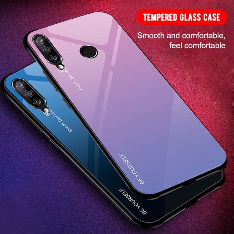 For Huawei Enjoy 9s / Honor 10i / Honor 20i / P Smart+ 2019 Gradient Color Glass Case(Yellow) by buy2fix