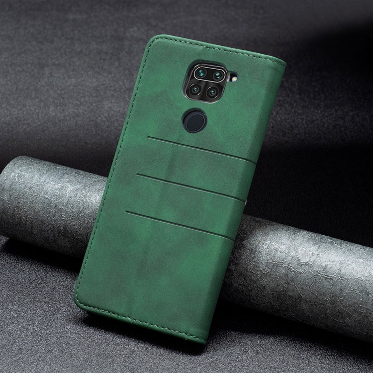 For Xiaomi Redmi Note 9 / 10X 4G Magnetic Splicing Leather Phone Case(Green) by buy2fix