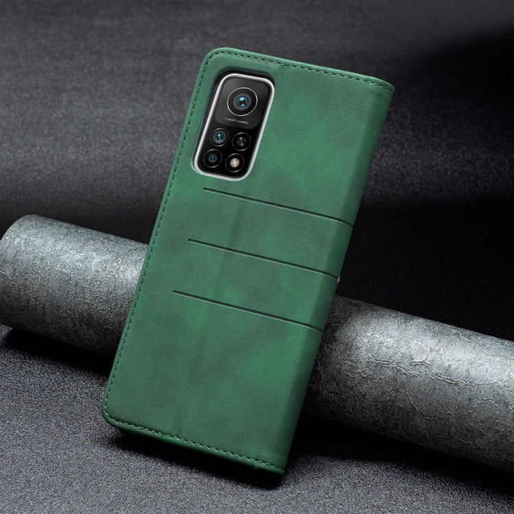 For Xiaomi Mi 10T Pro 5G / 10T 5G / Redmi K30S Magnetic Splicing Leather Phone Case(Green) by buy2fix