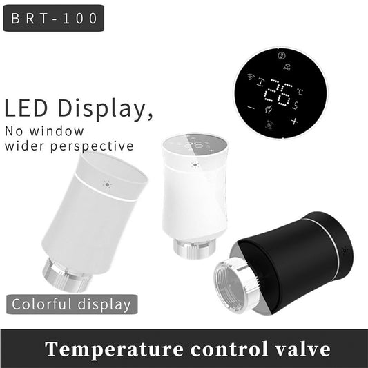 BRT-100 LED Display Temperature Control Valve(Grey) by buy2fix