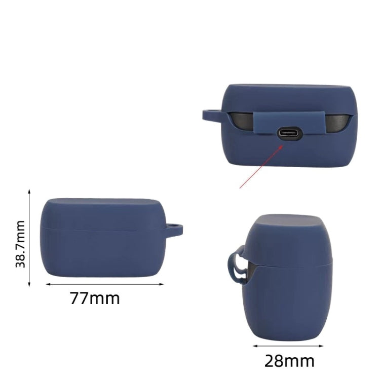 Silicone Earphone Protective Case For Jabra Elite 3(Wine Red) by buy2fix