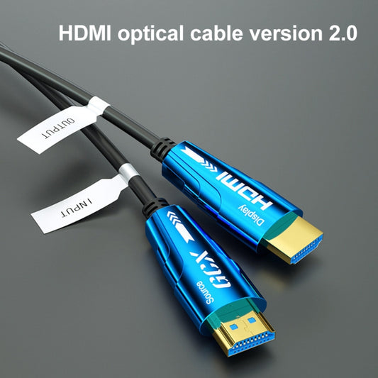 HDMI 2.0 Male to HDMI 2.0 Male 4K HD Active Optical Cable, Cable Length:5m by buy2fix