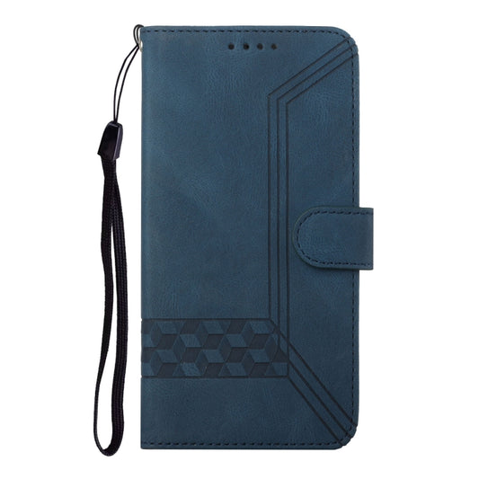 For Huawei Y5 2019 Cubic Skin Feel Flip Leather Phone Case(Royal Blue) by buy2fix