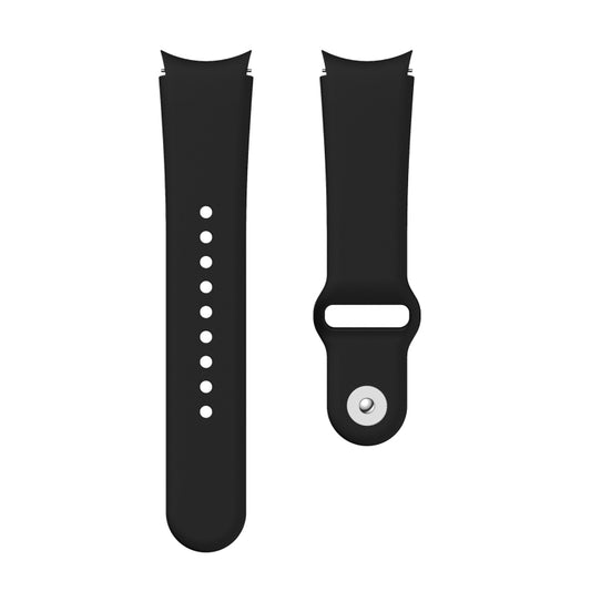 For Samsung Galaxy Watch4 40&44mm/Watch4 Classic 42&46mm Silicone Reverse Buckle Watch Band(Black) by buy2fix