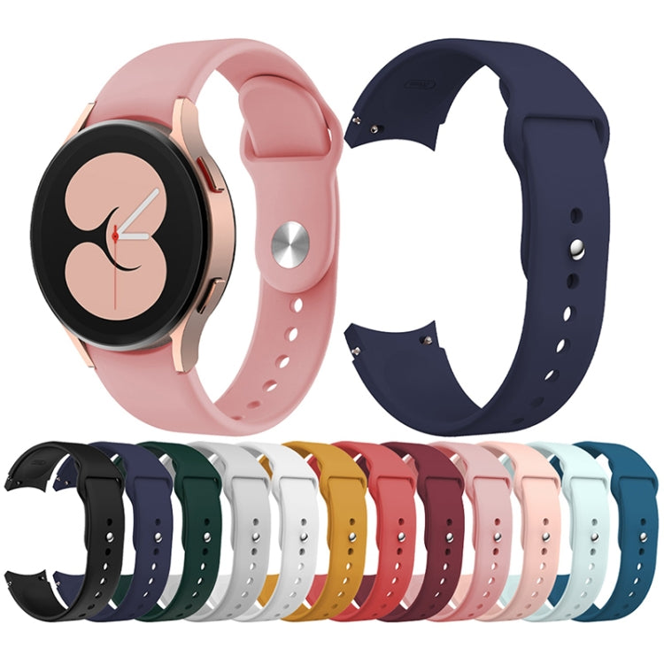 For Samsung Galaxy Watch4 40&44mm/Watch4 Classic 42&46mm Silicone Reverse Buckle Watch Band(Rose Pink) by buy2fix