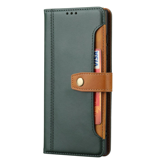 For Xiaomi Redmi Note 11/Poco M4 Pro Calf Texture Double Fold Leather Phone Case(Green) by buy2fix