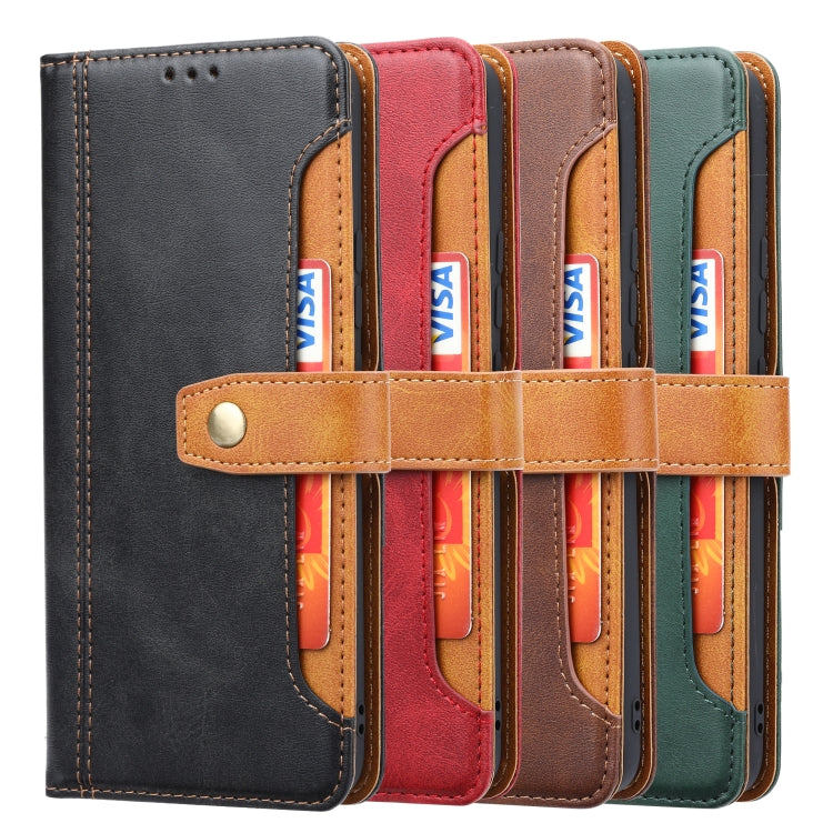 For Samsung Galaxy A13 5G Calf Texture Double Fold Leather Phone Case(Brown) by buy2fix