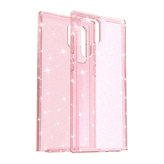 For Samsung Galaxy S22 Ultra 5G Shockproof Terminator Style Glitter Powder Protective Phone Case(Pink) by buy2fix