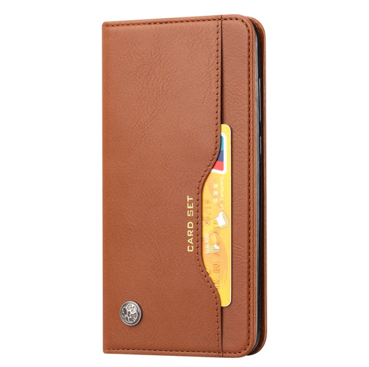 For Xiaomi Redmi Note 11 5G Domestic Version / Poco M4 Pro Knead Skin Texture Leather Phone Case(Brown) by buy2fix