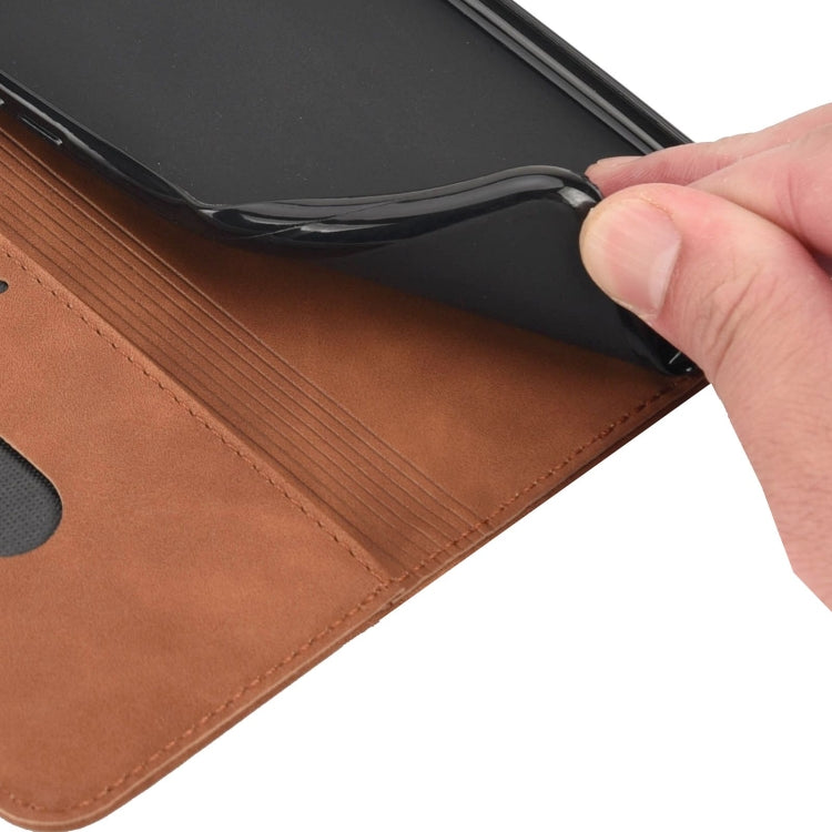 For Xiaomi Redmi Note 11 Skin Feel Splicing Leather Phone Case(Brown) by buy2fix