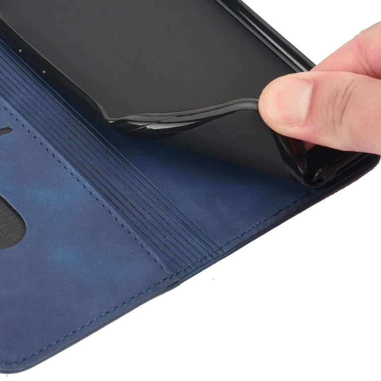 For Xiaomi Redmi Note 11 Skin Feel Splicing Leather Phone Case(Blue) by buy2fix