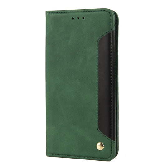 For Xiaomi Redmi Note 11 Skin Feel Splicing Leather Phone Case(Green) by buy2fix