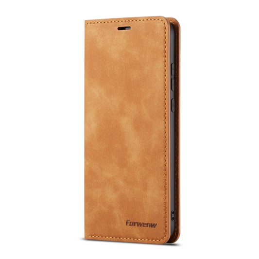 For Huawei P20 Pro Forwenw Dream Series Oil Edge Strong Magnetism Horizontal Flip Leather Case with Holder & Card Slots & Wallet & Photo Frame(Brown) by Forwenw